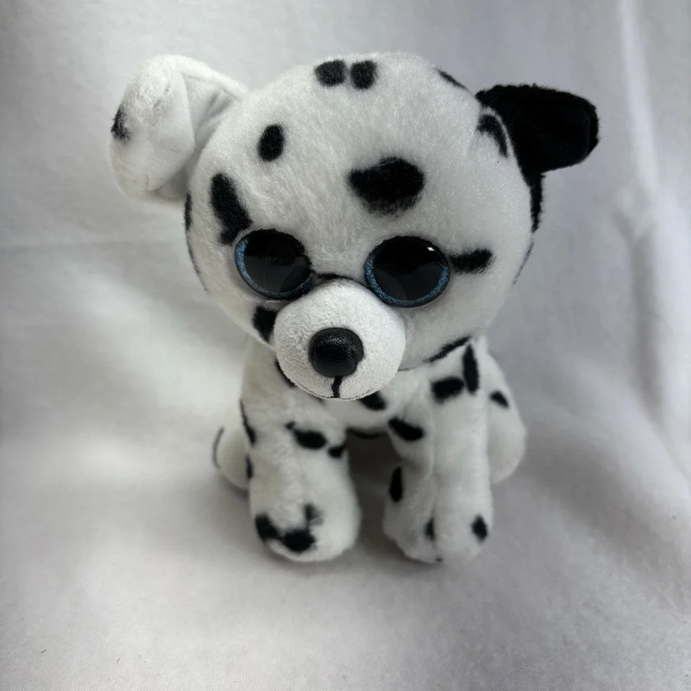 Ty Catcher Velvety-‎ FETCH the Dalmatian Dog 7 In (GLITTER / SPARKLE EYES)